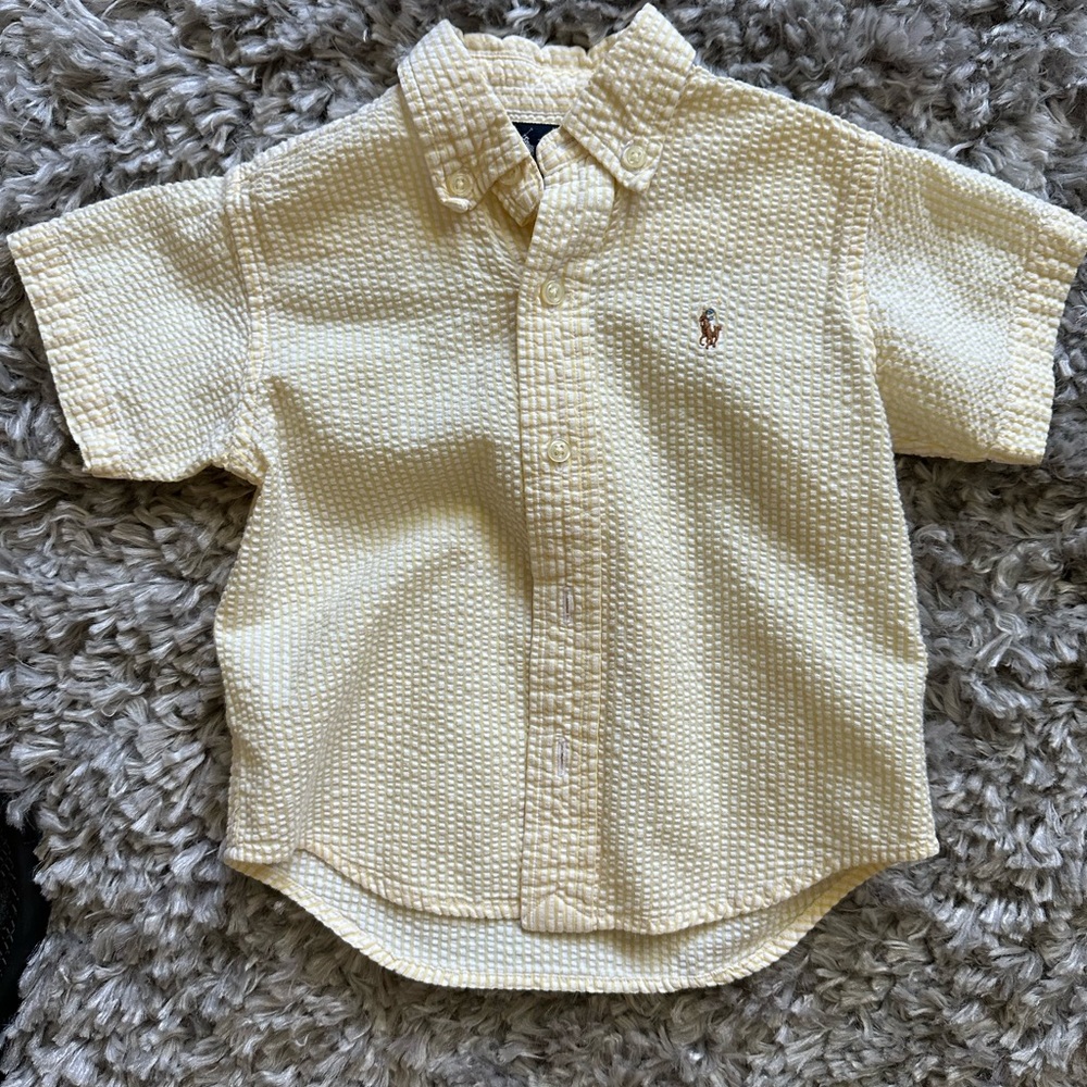 • SOLD • Short Sleeve Polo Button Down